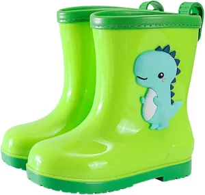 Toddler Dinosaur Rain Boots Little Boys Girls Water Boots Kids' Rainboots Rubber Waterproof Non Slip Infant Girl Shoes