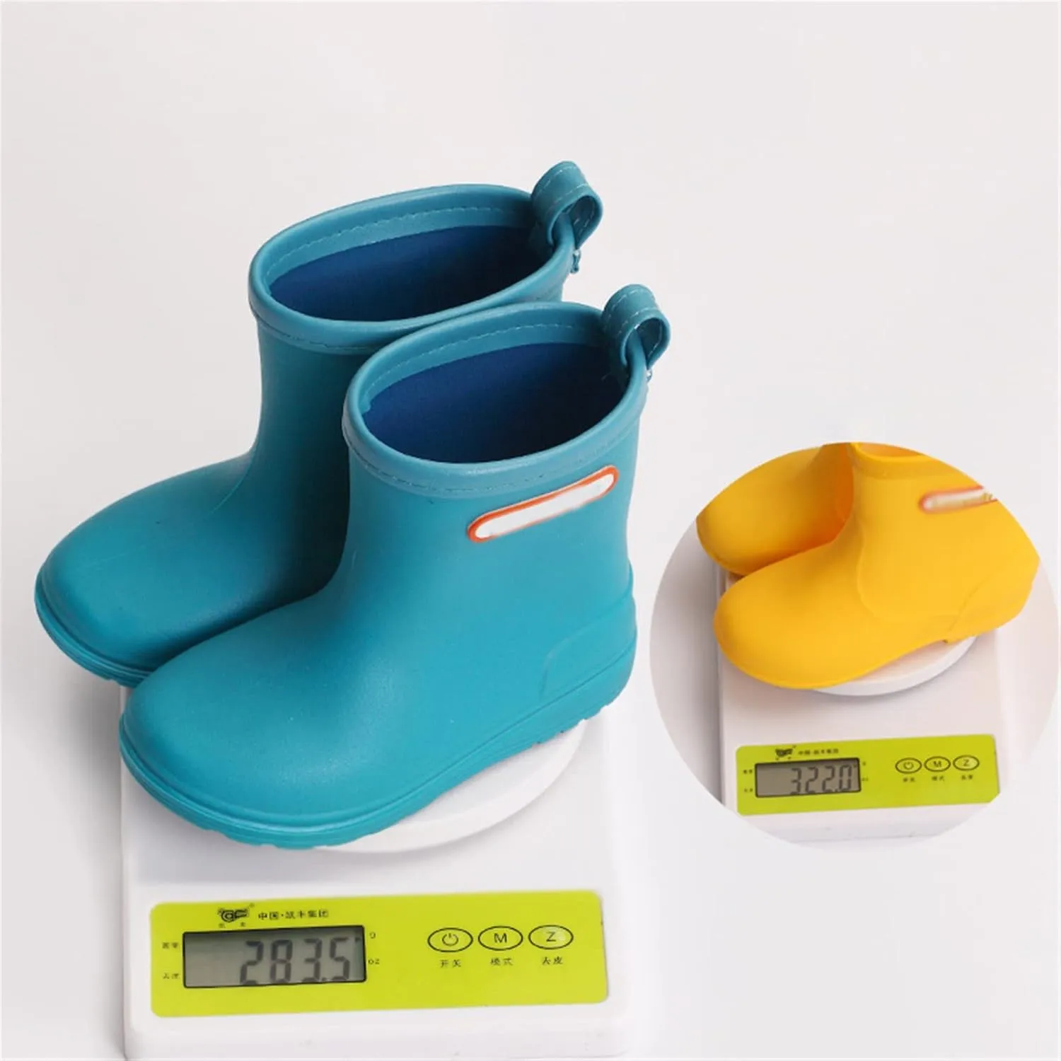 Toddler Rain Boots for Boys Girls Kids Short Rain Shoes Infant Lightweight Shoes Easy On Outdoor Big Kid Boots Size 6