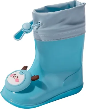 Toddler Rain Boots Water Proof Boots Rain Lightweight and Shoes Lined Boots Rubber for Children Rain Infant Baby Boots