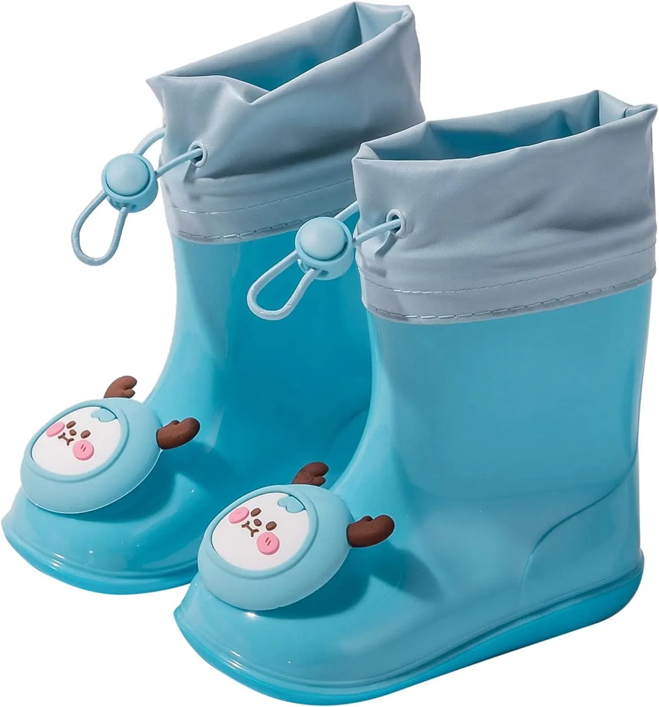 Toddler Rain Boots Water Proof Boots Rain Lightweight and Shoes Lined Boots Rubber for Children Rain Infant Baby Boots