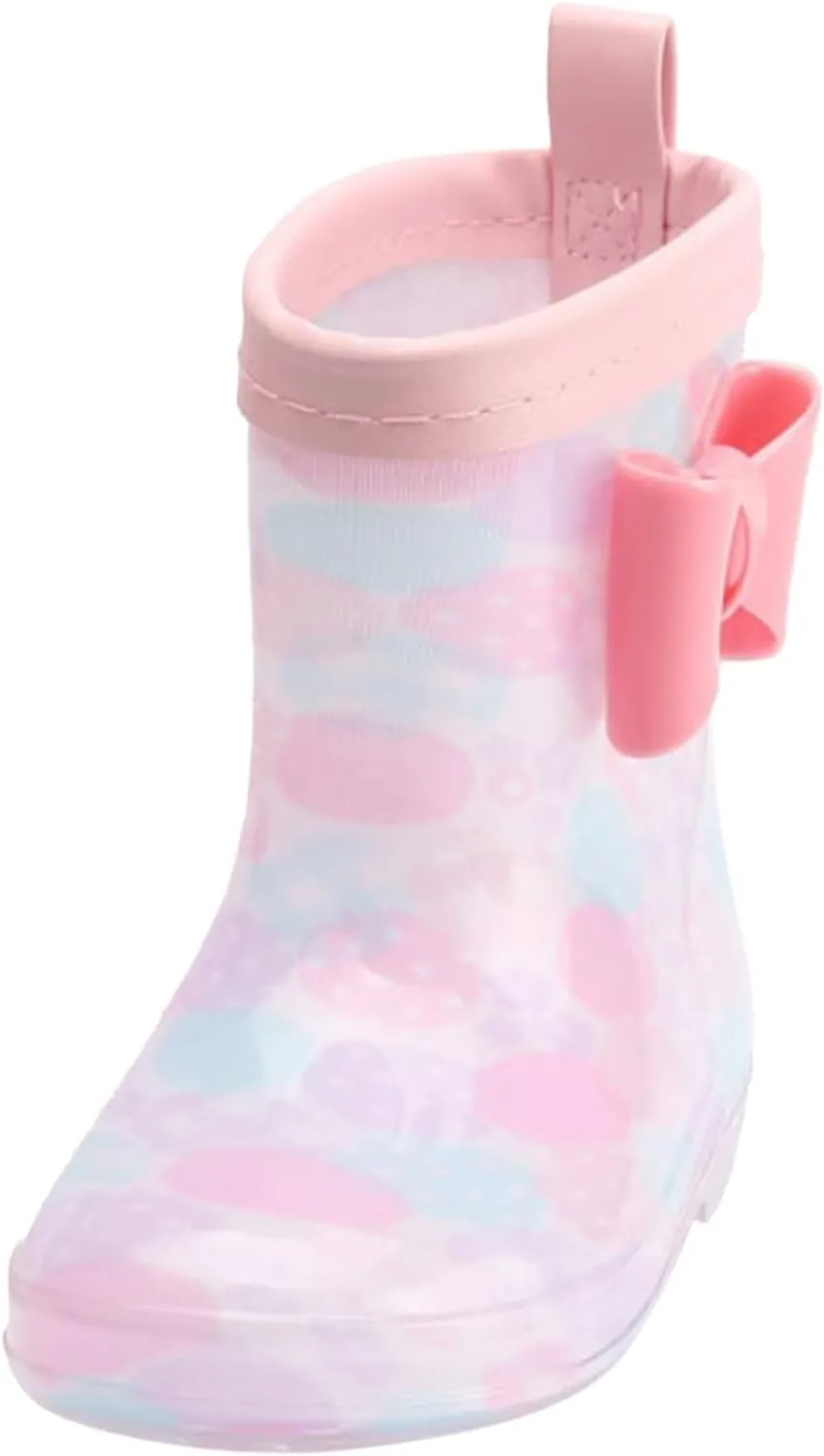 Toddler Rain Boots with Cute Bow Kids Waterproof Rubber Boots for Girls Boys Camouflage Rainboots Toddler Boy Shoes