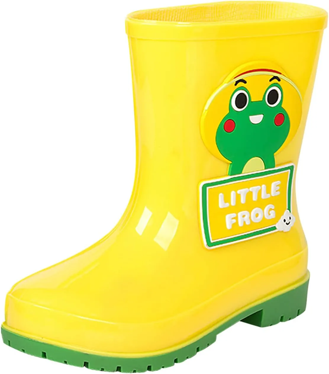 Toddler Rain Boots with Cute Cartoon Cow Kids Waterproof Rubber Boots for Girls Boys Soft Western Rain Boots Toddler