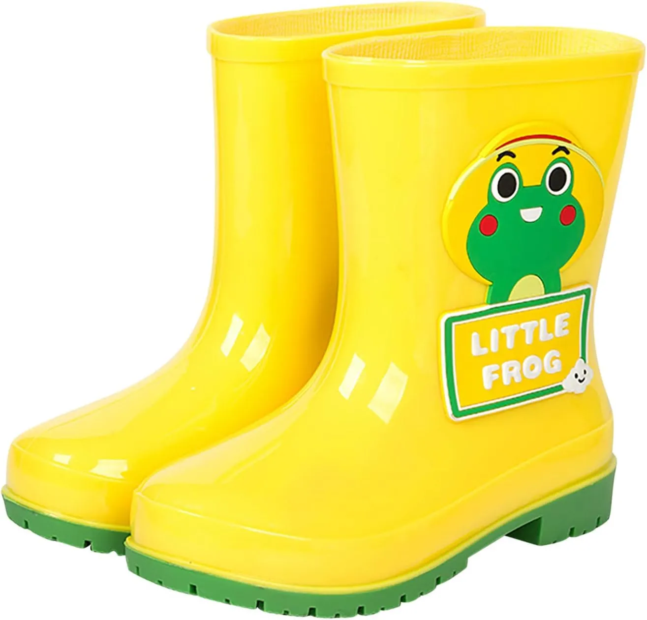 Toddler Rain Boots with Cute Cartoon Cow Kids Waterproof Rubber Boots for Girls Boys Soft Western Rain Boots Toddler