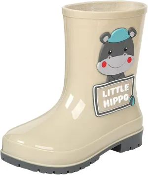 Toddler Rain Boots with Cute Cartoon Cow Kids Waterproof Rubber Boots for Girls Boys Soft Western Rain Boots Toddler