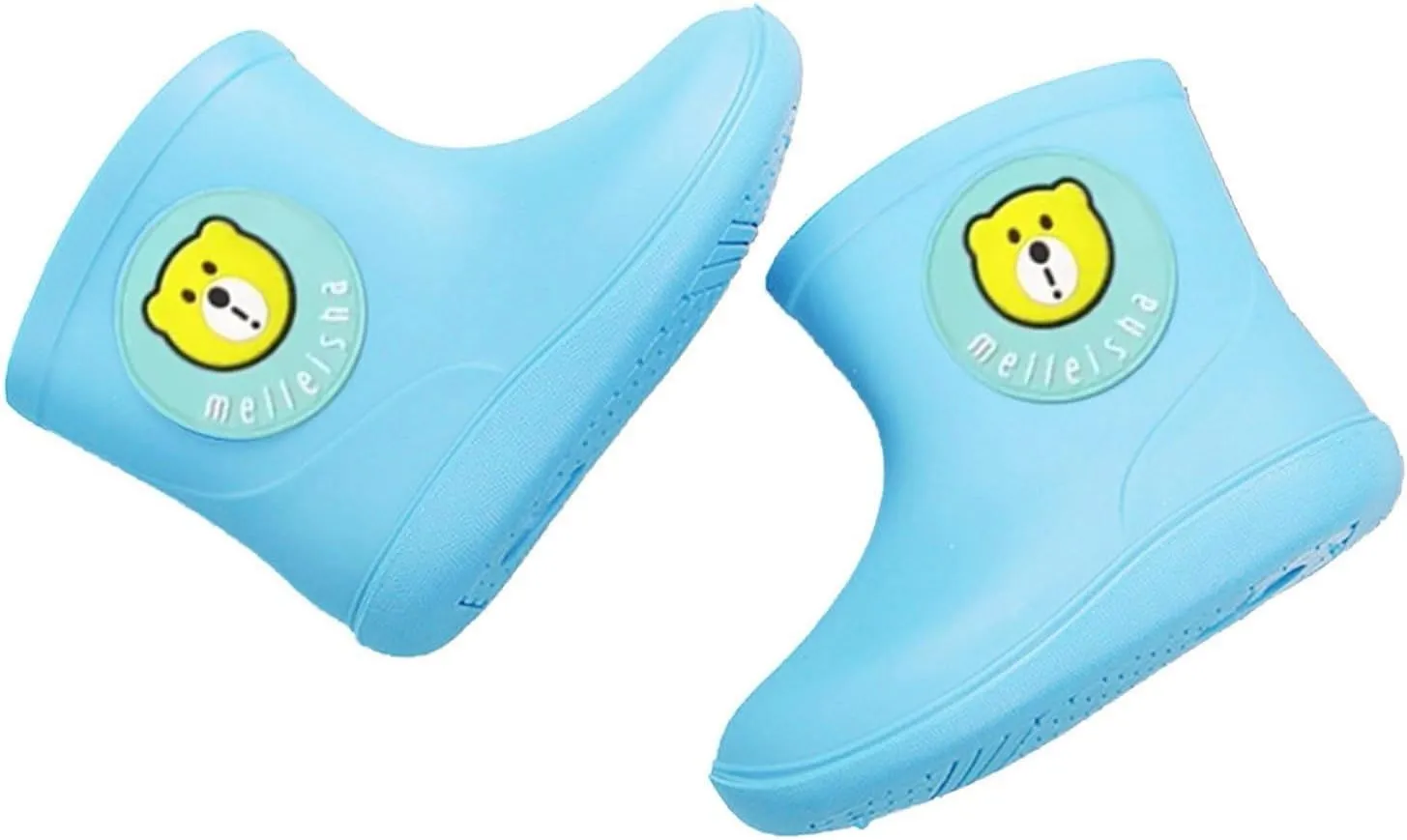 Toddler Rain Boots,Waterproof Kids Rain Boots with Easy-on Handles for Boys and Girls Big Kids Rain Boots