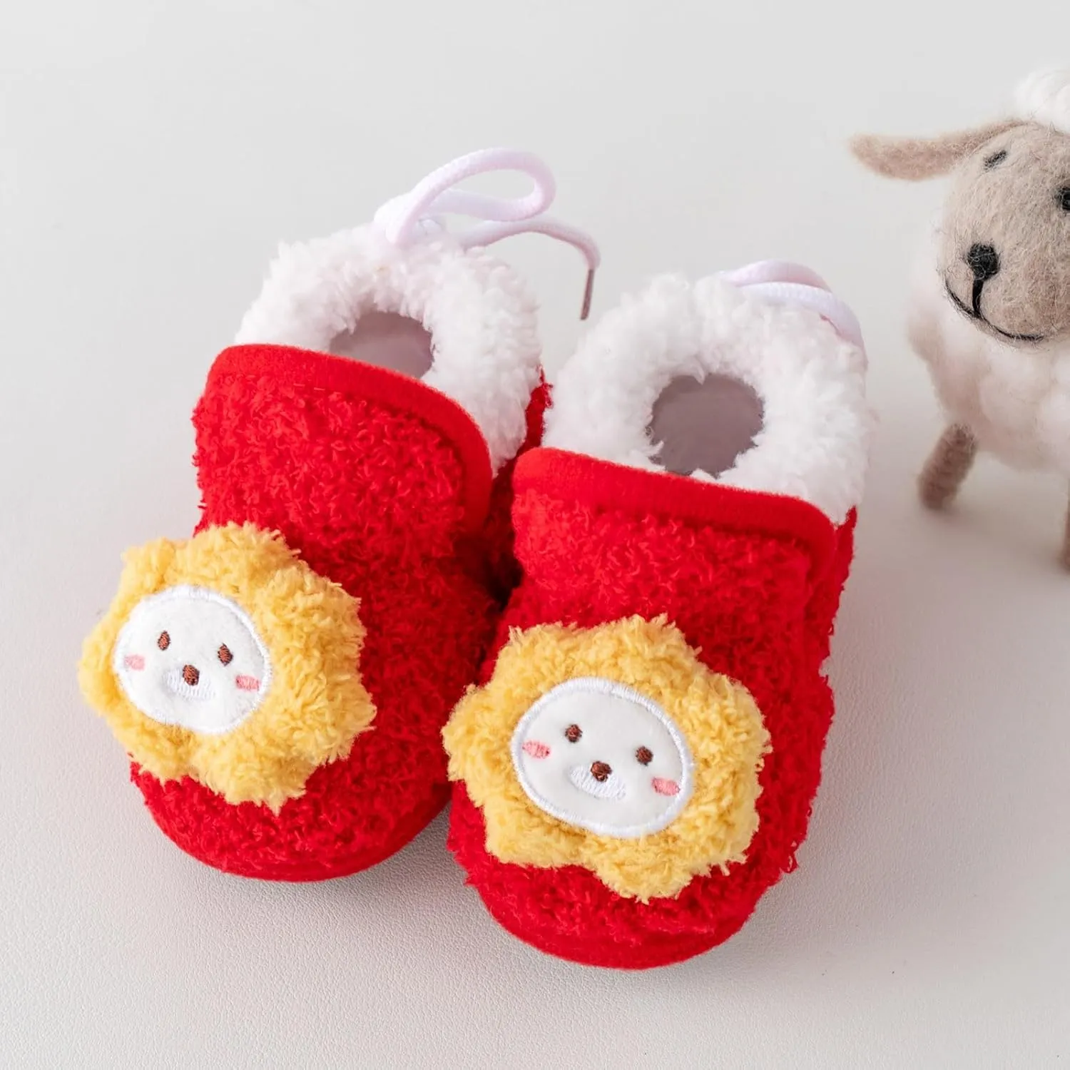 Unisex Baby Boys Cotton Booties Soft Bottom Moccasins Non-Slip Toddler Shoe Newborn Shoes Infant Footwear