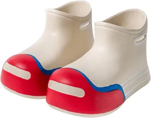 Unisex-Child Rain Boots Boys Girls Cute Short Rain Boots Waterproof Non Slip Water Boots Toddler Kids Newborn Booties