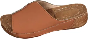 Wedges Sandals for Women Damping Sole Upgradation Stretch Comfortable Slippers Arch Support Cushion Slides Shoes