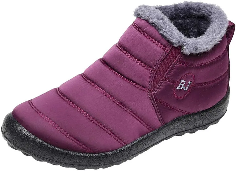 Wide Calf Snow Boots for Women Plus Size Non Slip Winter Boots Women Women's Boots Winter Wide Fashionable Winter Boots for Women Waterproof Snow Hiking Shoes Women Sale Clearance
