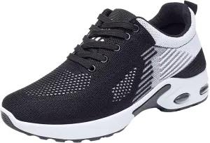 Wide Toe Box Shoes Women Gym Jogging Walking Sneakers Comfy Breathable Mesh Fashion Sneakers Zero Drop Sole Width Shoes with Arch Support