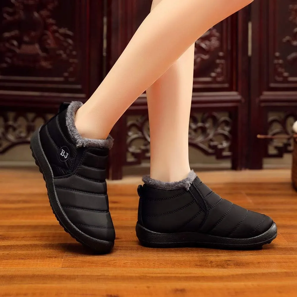 Winter Boots for Women 2023 Trendy Black Womens Winter Boots Black Cute Women's Memory Foam Winter Fur Lined Snow Booties Shoes Boots for Winter Fashion for Women Botas Para Frio De Mujer Talla 4