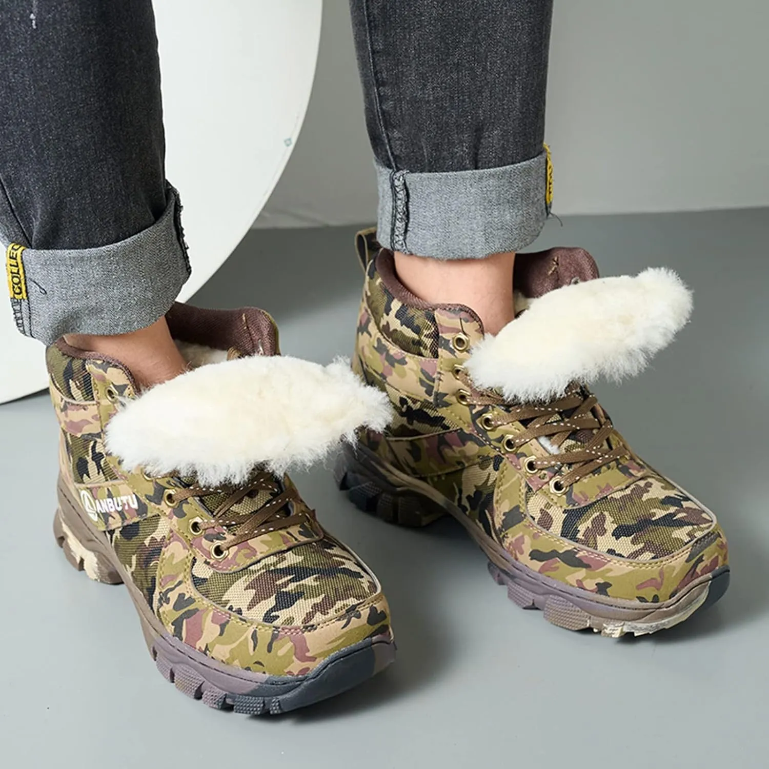 Winter Boots for Women Fashion Size 12 Women Waterproof Snow Boots Size 12 Womens Snow Boots Waterproof Insulated Knee High Winter Women Boots Slip on Botas Largas Con Zipper De Invierno Para Mujer