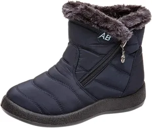 Winter Boots for Women Snow Boots for Women Women Flat Casual Comfortable Round Toe Short Bootie Footwear Warm Shoes