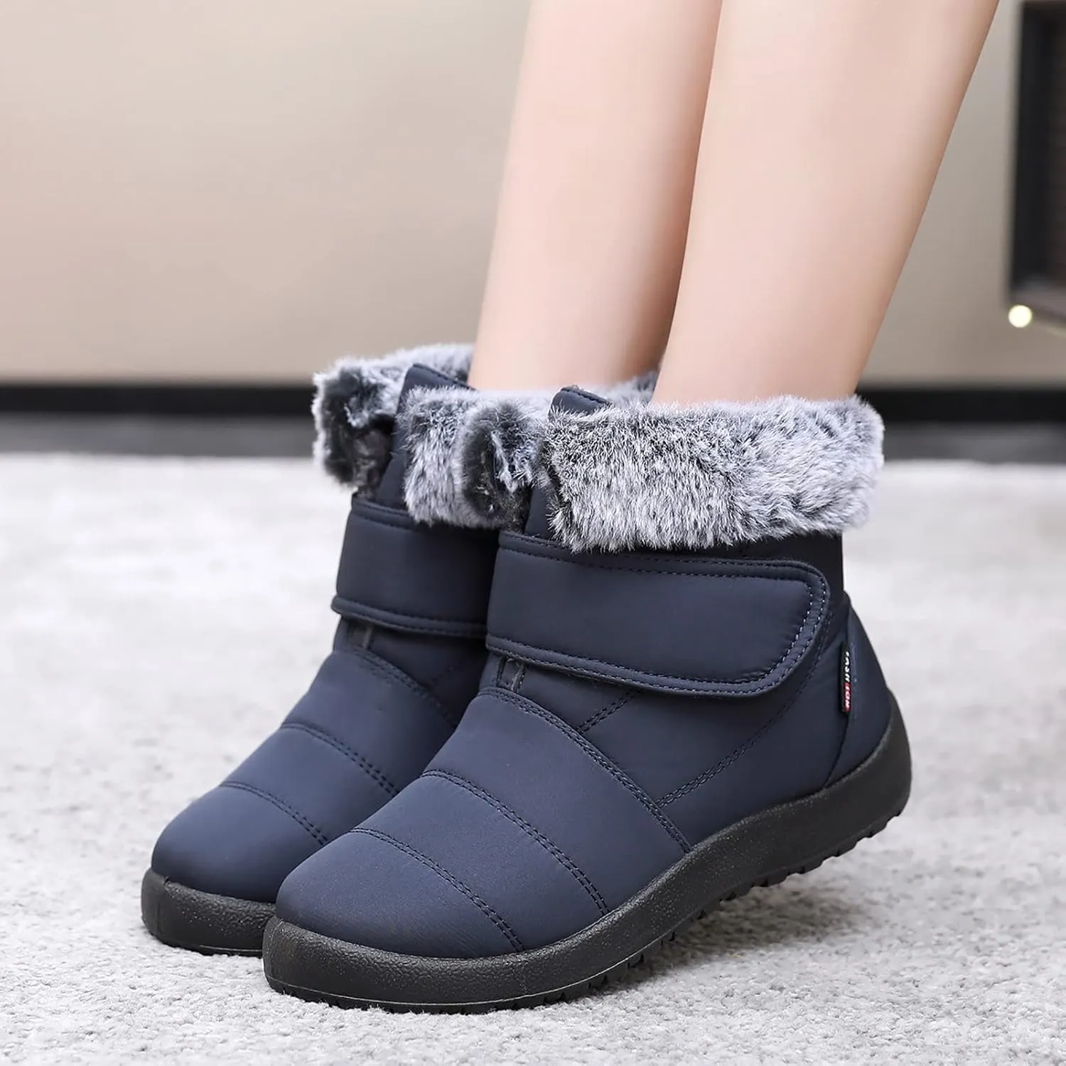 Winter Boots for Women Waterproof Snow Non Slip Women Snow Boots Wide Calf Knee High Winter Boots for Women Non Slip Women Winter Boots Size 8w Botas Para El FrO De Mujer Elegantes