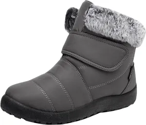 Winter Boots for Women Wide Width Light Weight Women's Winter Snow Boots Waterproof Snow Boots for Women Wide Feet Wide Snow Boots for Women with Zipper Botas Para El FrO De Dama