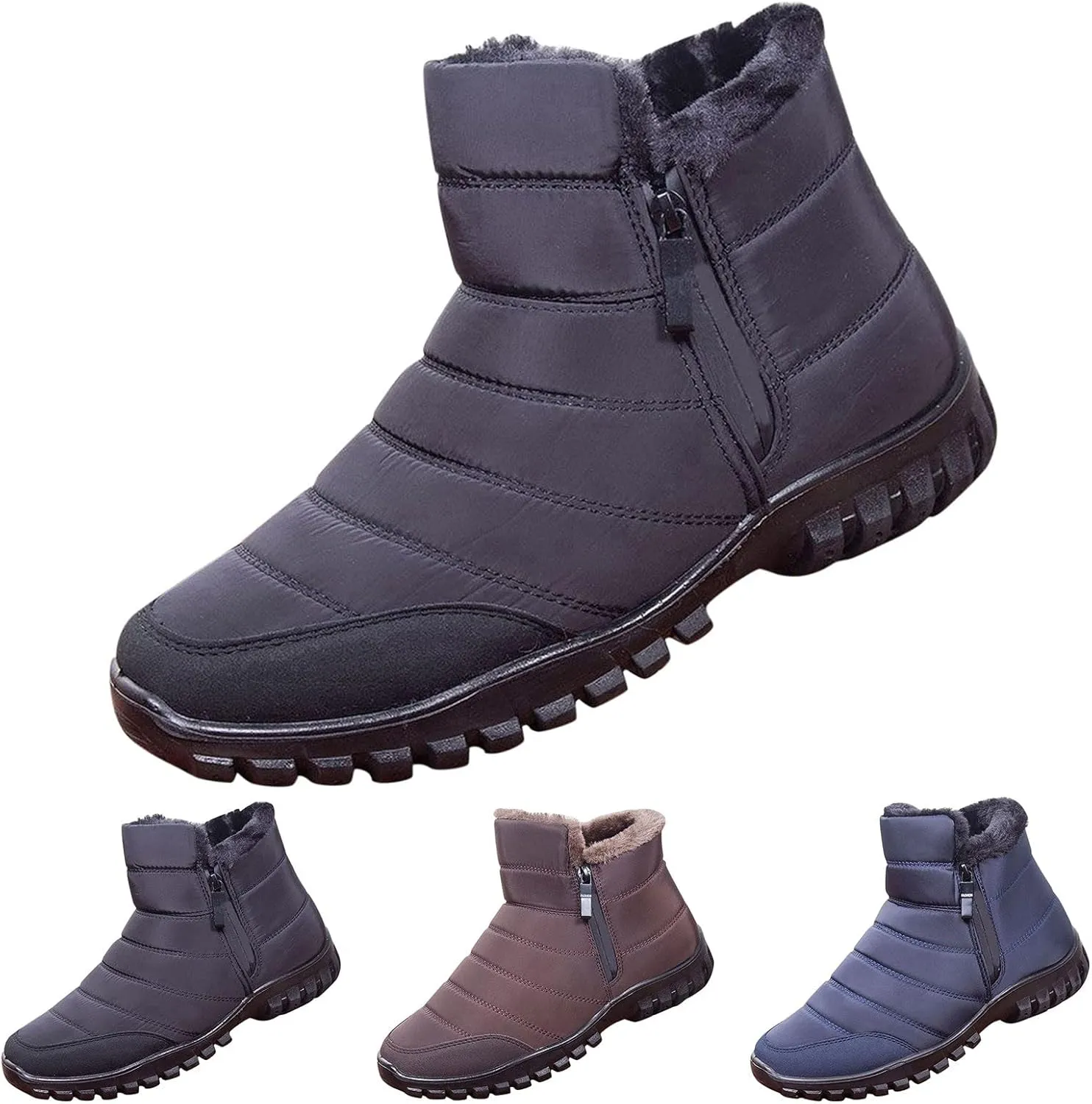 Winter Snow Boots for Women Waterproof Womens Slip on Snow Boots Waterproof Insulated Winter Boots for Women Outdoor Boots Women 9.5 Winter Dress Boot for Women 2023