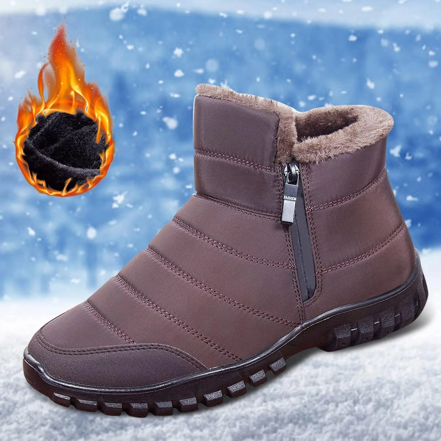 Winter Snow Boots for Women Waterproof Womens Slip on Snow Boots Waterproof Insulated Winter Boots for Women Outdoor Boots Women 9.5 Winter Dress Boot for Women 2023