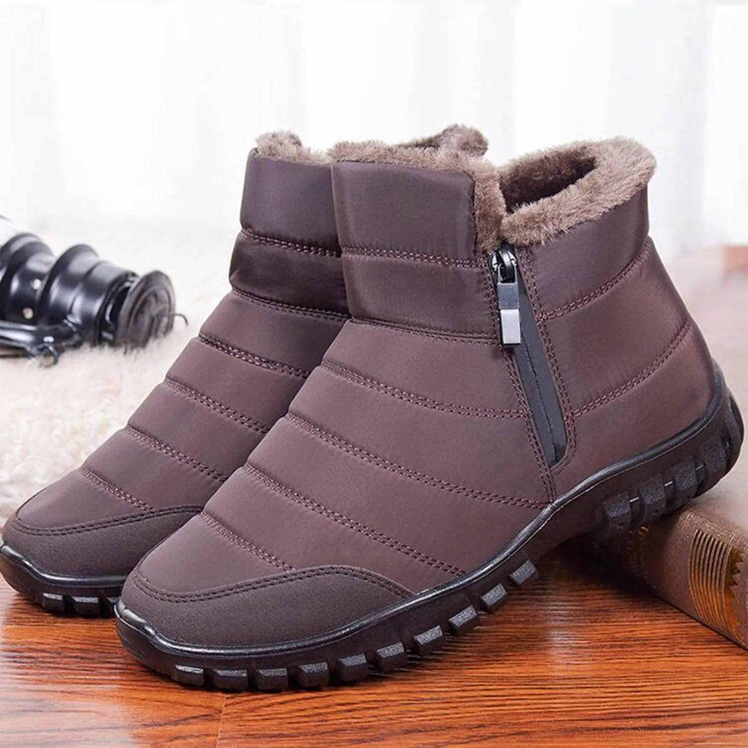 Winter Snow Boots for Women Waterproof Womens Slip on Snow Boots Waterproof Insulated Winter Boots for Women Outdoor Boots Women 9.5 Winter Dress Boot for Women 2023