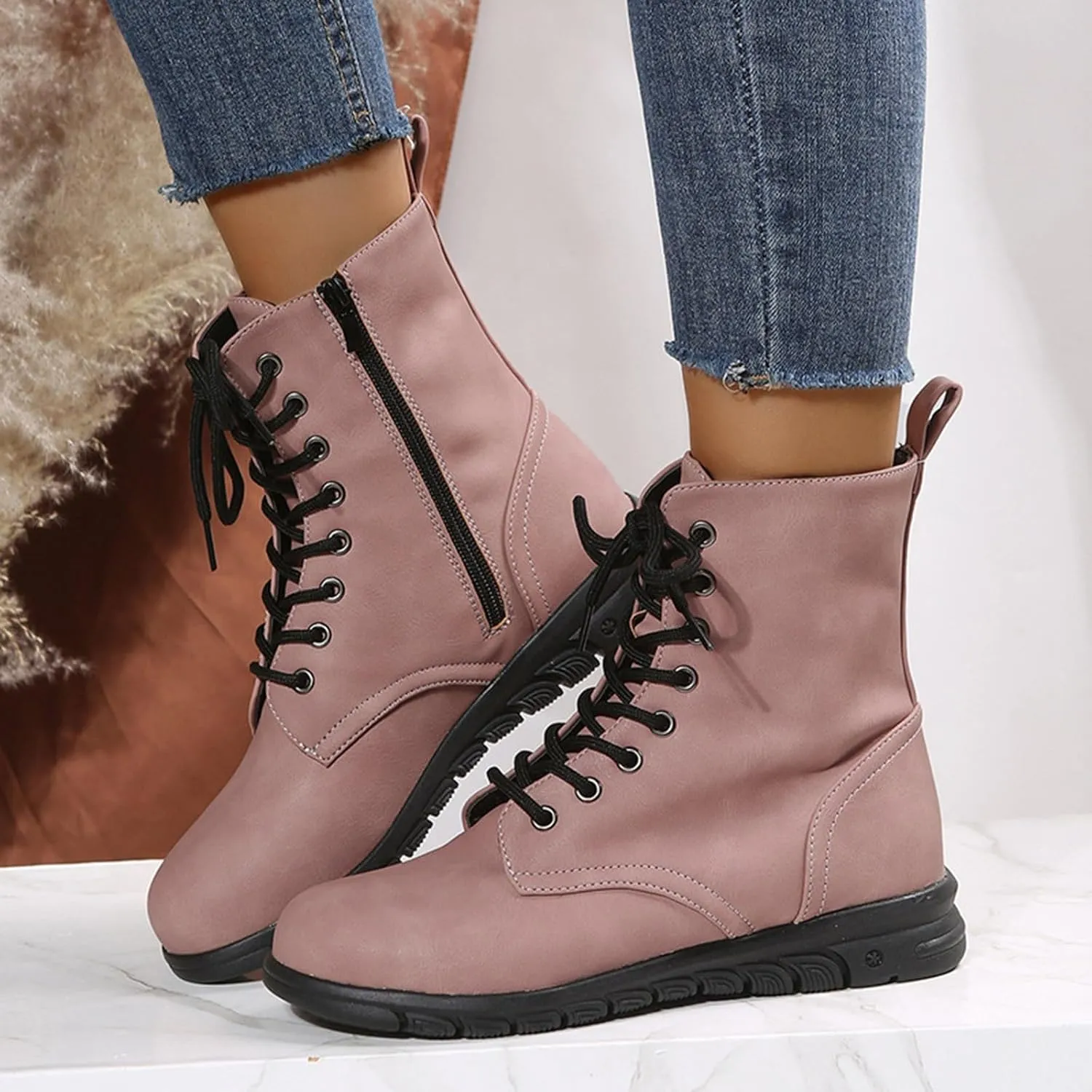 Women Ankle Boots Slip On Boots for Women Boots for Women Ankle Womens Black Booties Flat Wedge Boots for Women Ankle Booties Wide Width White Ankle Boots Small Heel