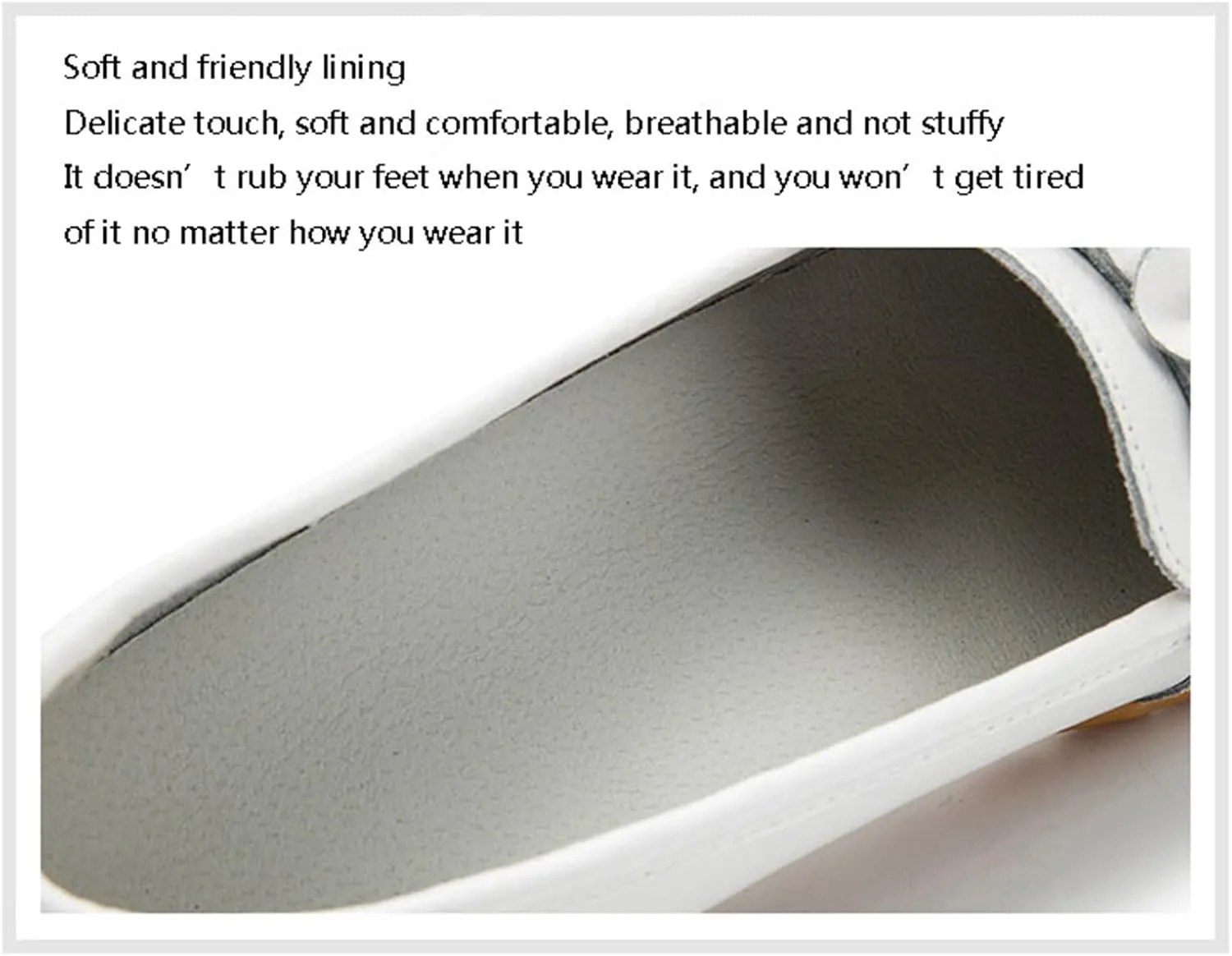Women Nurse Sneakers, Comfortable Slip Resistant Breathable Bow Orthopedic Working Nursing Shoes, Casual Leather Loafers with Arch Support, Ideal for Nurse Healthcare Crews