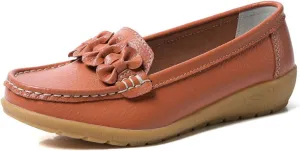 Women Nurse Sneakers, Comfortable Slip Resistant Breathable Bow Orthopedic Working Nursing Shoes, Casual Leather Loafers with Arch Support, Ideal for Nurse Healthcare Crews