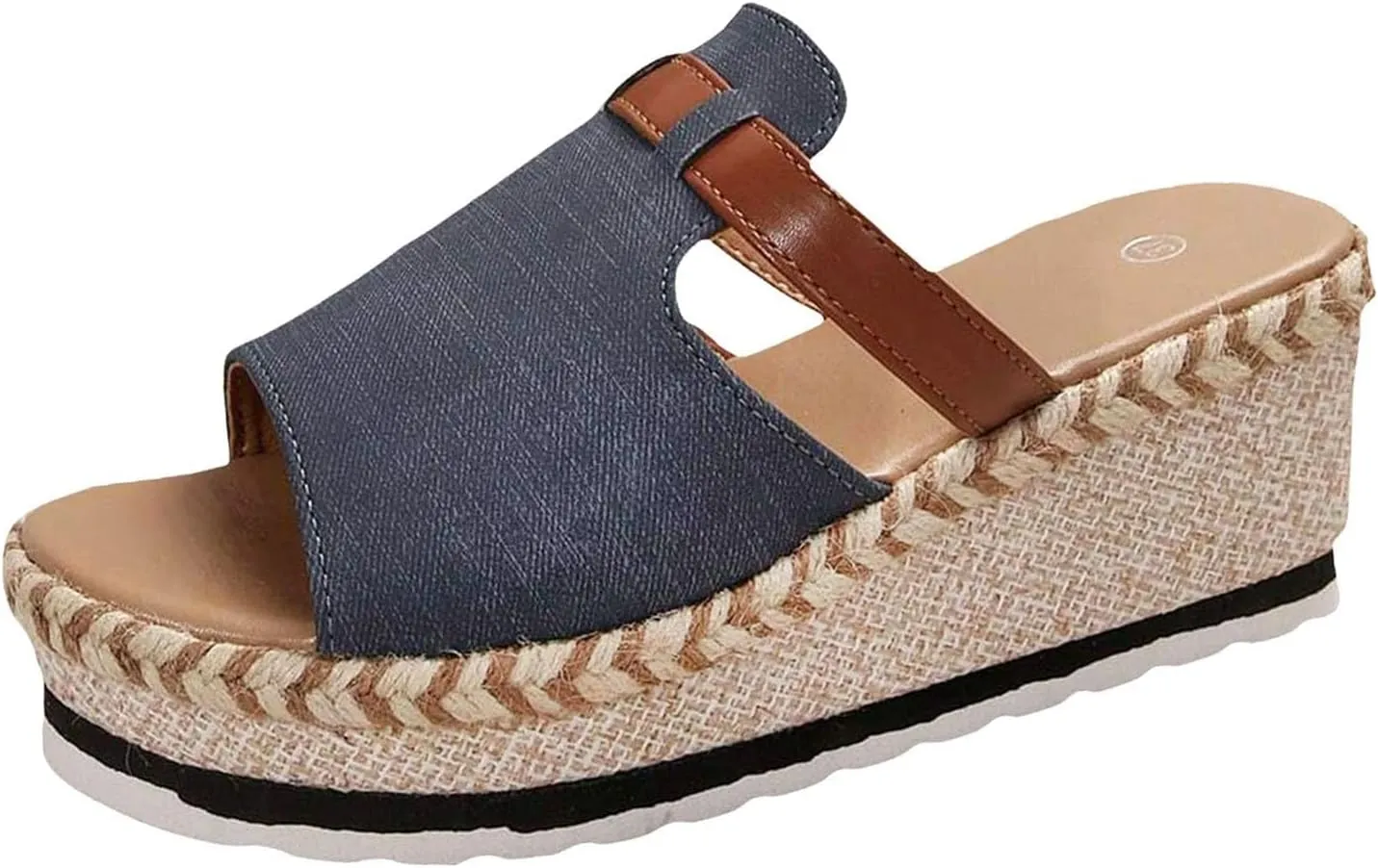 Women Orthopedic Platform Wedge Sandals Summer Dressy Open Toe Sandals Casual Slip on Beach Boho Outdoor Shoes