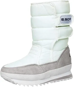Women Snow Boots Waterproof Tall Womens Extra Wide Width Winter Boots Womens Wide Snow Boots Wide Width Women's Black Brown Tan Grey Winter Snow Boots Botas Para Trabajo En La Nieve