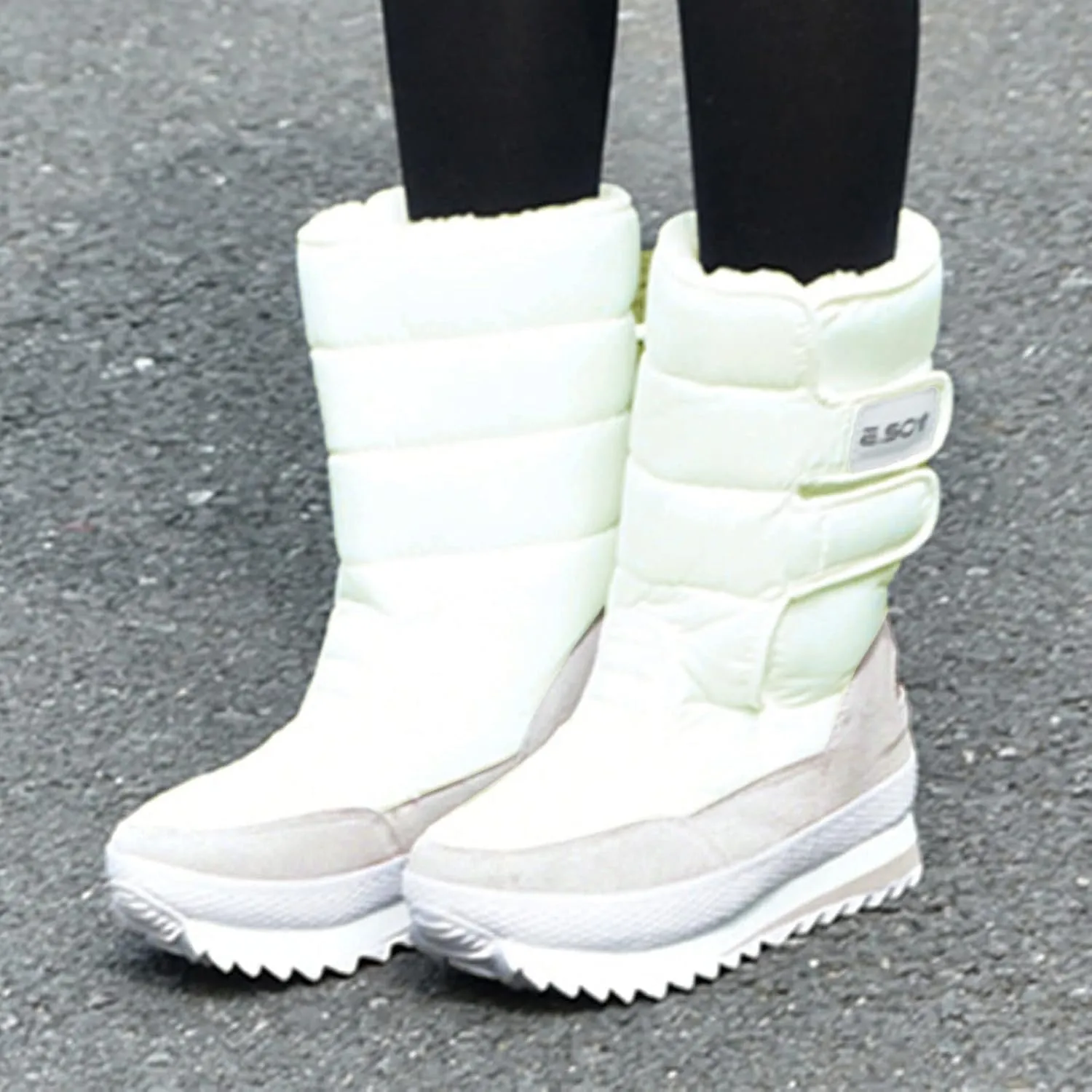 Women Snow Boots Waterproof Tall Womens Extra Wide Width Winter Boots Womens Wide Snow Boots Wide Width Women's Black Brown Tan Grey Winter Snow Boots Botas Para Trabajo En La Nieve