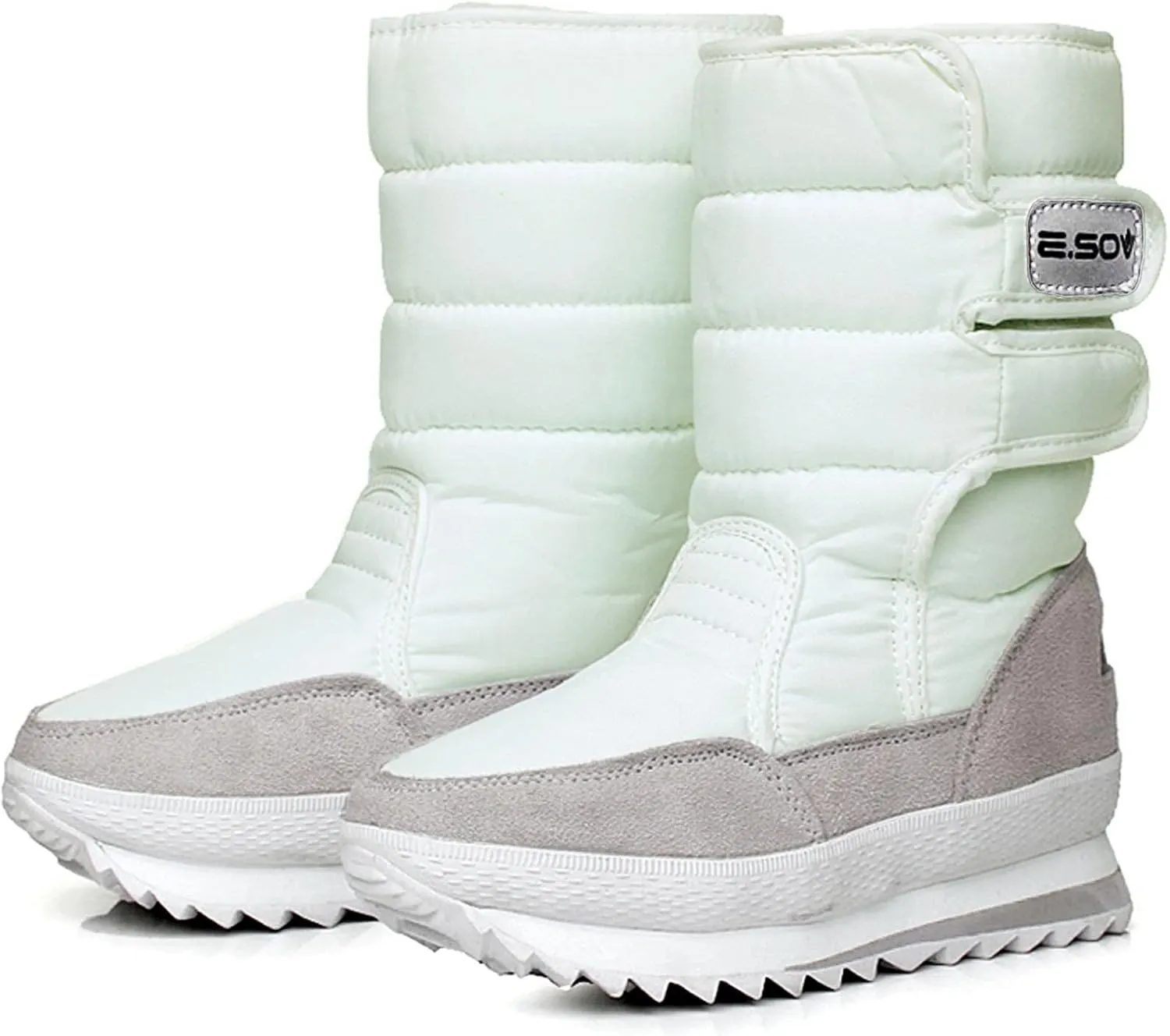 Women Snow Boots Waterproof Tall Womens Extra Wide Width Winter Boots Womens Wide Snow Boots Wide Width Women's Black Brown Tan Grey Winter Snow Boots Botas Para Trabajo En La Nieve