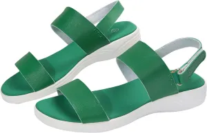 Women Solid Thick Strappy Sandals Hook and Loop Casual Summer Shoe Orthopedic Spring Comfy Sandal Arch Support Shoes