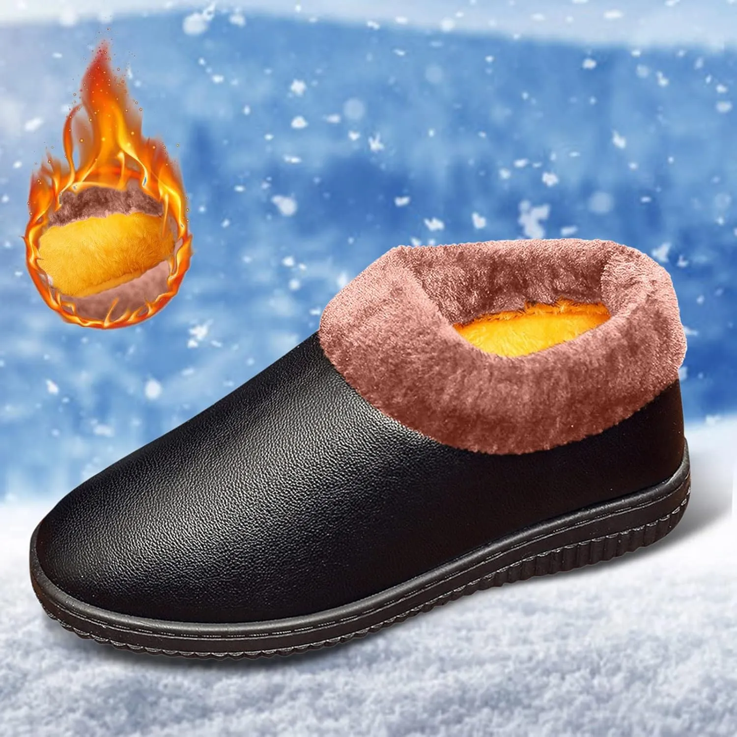 Women Winter Boots Waterproof Warm Waterproof Winter Boots for Women Wide Calf Ankle Winter Boots for Women Womens Fur Boots Women Waterproof Snow Boots Size 7 Early Prime of Day Deals 2024