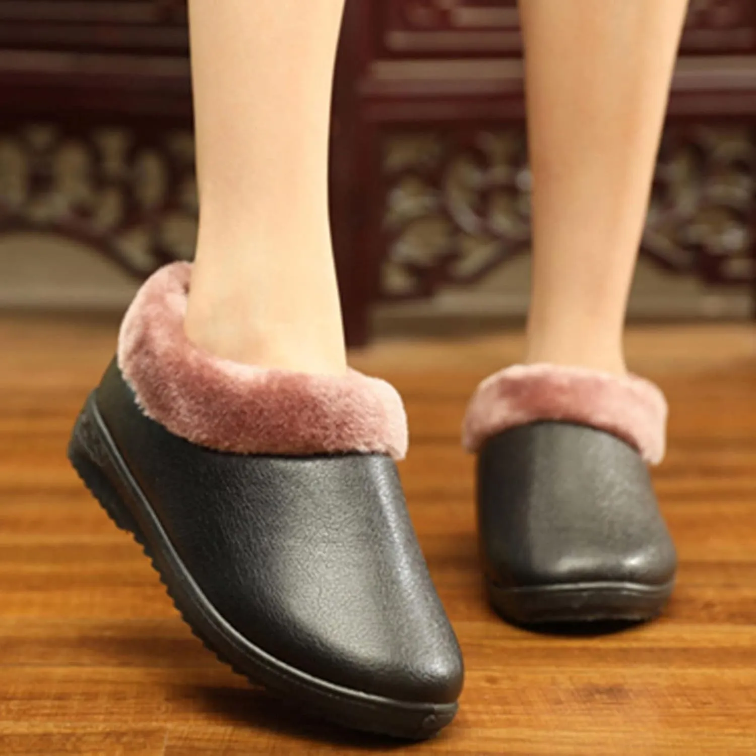 Women Winter Boots Waterproof Warm Waterproof Winter Boots for Women Wide Calf Ankle Winter Boots for Women Womens Fur Boots Women Waterproof Snow Boots Size 7 Early Prime of Day Deals 2024