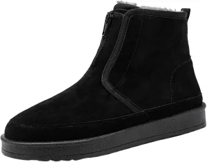 Womens Brown Snow Boots Size 11 Snow Boot Women Wide Ecetana Women Snow Slip on Waterproof Boots 7 Shoes, Female Mid Calf Winter Boots for Women Black Womens Tall Waterproof Boots