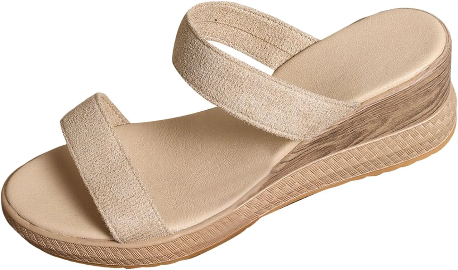 Women's Comfortable Slide Sandals Arch Support Walking Platform Sandals Orthopedic Womens Heel Size 8