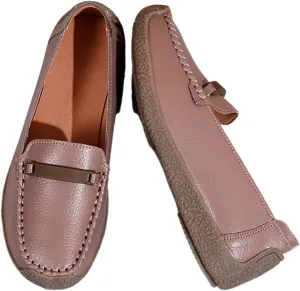 Women's Comfortable Spring Slip-On Breathable Leather Orthopedic Nursing Shoes, Non Slip Comfort Nurse Shoes with Arch Support, Ideal for Nurse Healthcare Crews Walking Shoes
