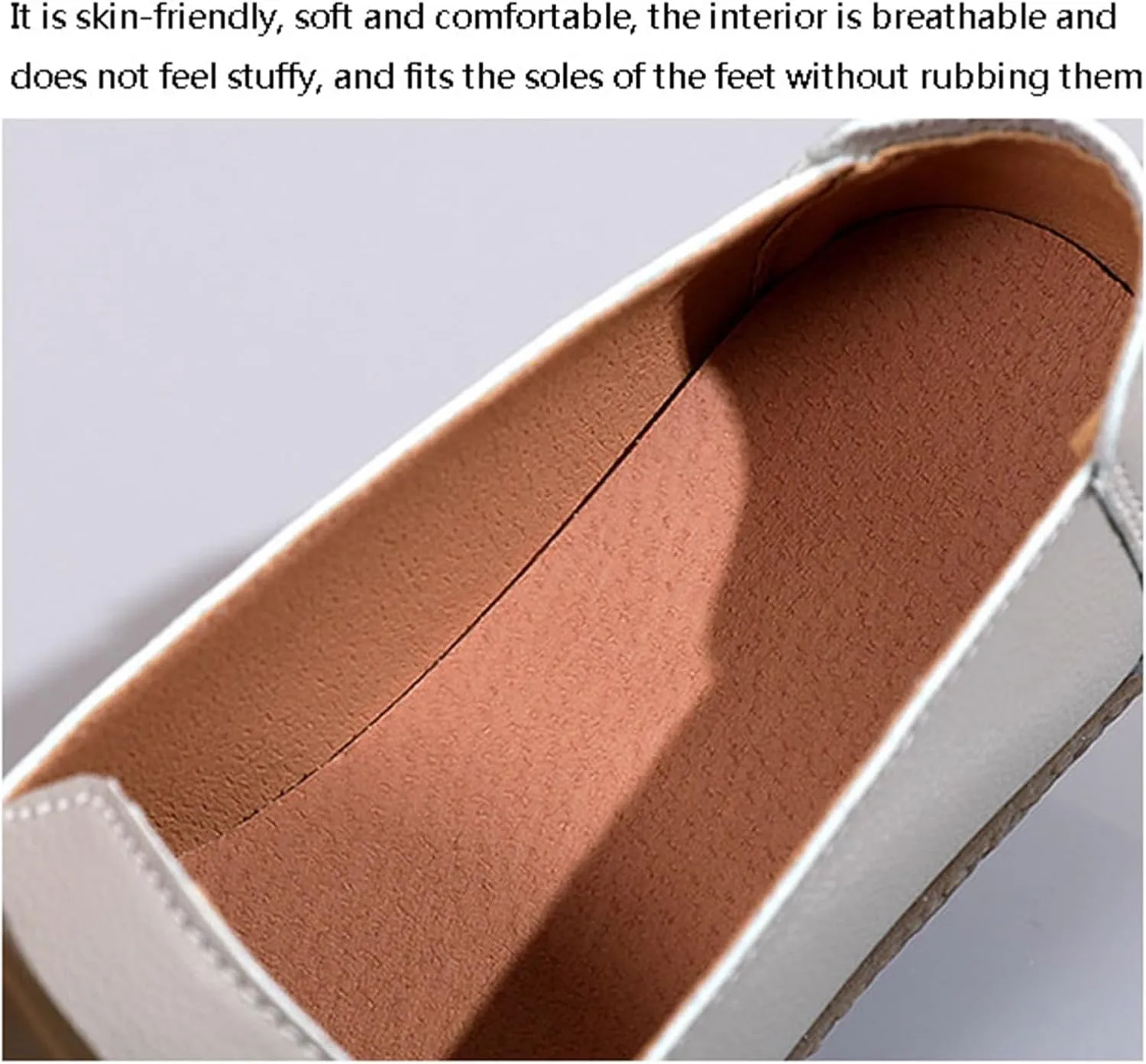 Women's Comfortable Spring Slip-On Breathable Leather Orthopedic Nursing Shoes, Non Slip Comfort Nurse Shoes with Arch Support, Ideal for Nurse Healthcare Crews Walking Shoes