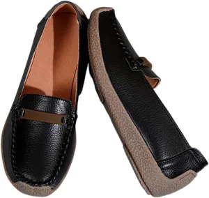 Women's Comfortable Spring Slip-On Breathable Leather Orthopedic Nursing Shoes, Non Slip Comfort Nurse Shoes with Arch Support, Ideal for Nurse Healthcare Crews Walking Shoes