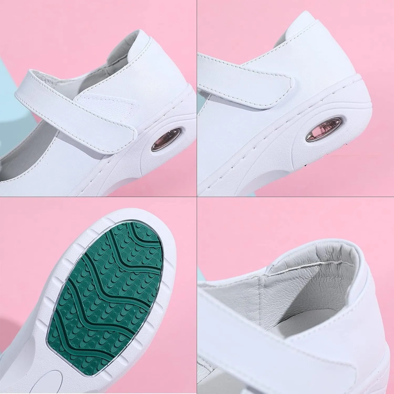 Womens Healthcare Nursing Shoes,Lightweight Slip Resistant Orthopedic Sneakers,Comfortable Breathable Loafers Nurse Shoes,Food Service Chef Shoes,Soft