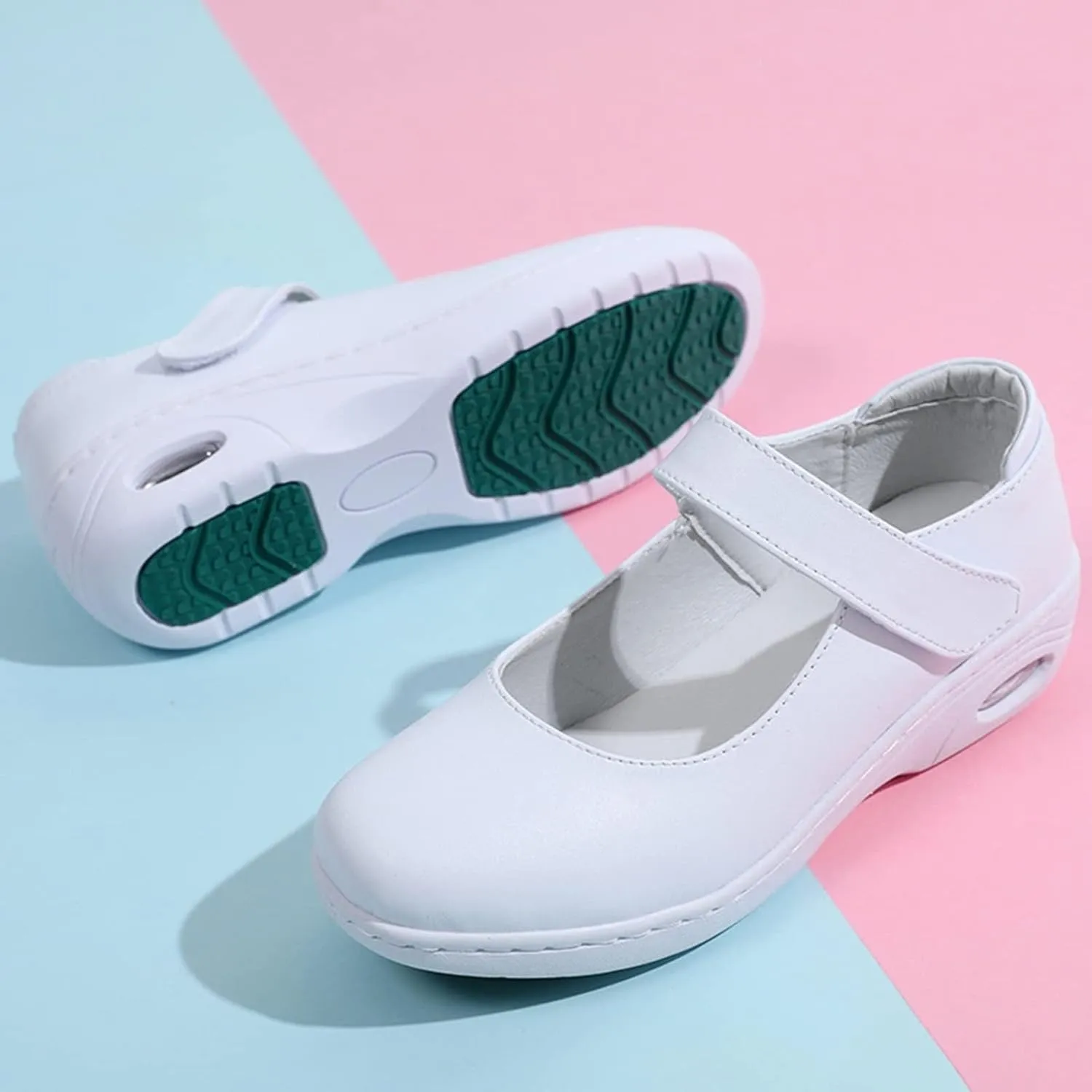 Womens Healthcare Nursing Shoes,Lightweight Slip Resistant Orthopedic Sneakers,Comfortable Breathable Loafers Nurse Shoes,Food Service Chef Shoes,Soft