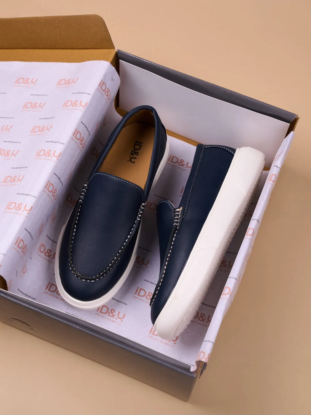 Women's Navy Casual Slip On (IU1020)
