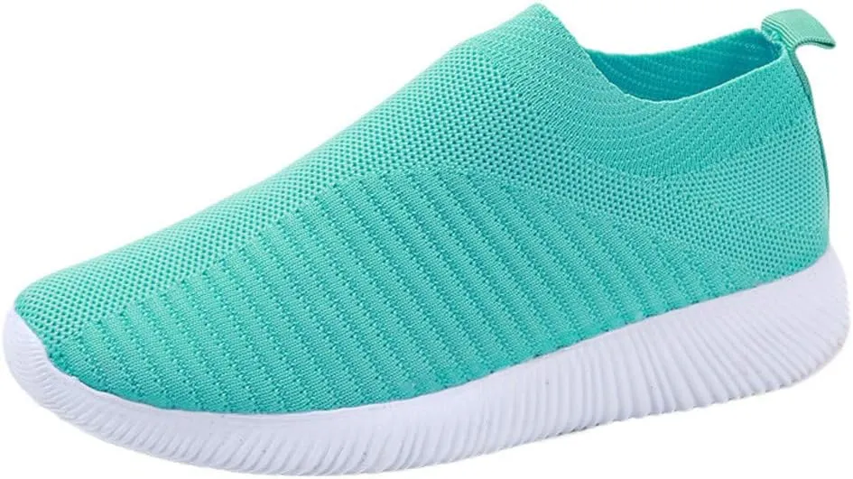 Womens Orthopedic Slip On Sneakers Walking Shoes with Arch Support Comfortable Casual Loafers Plantar Fasciitis Relief Foot Heel Pain Diabetic