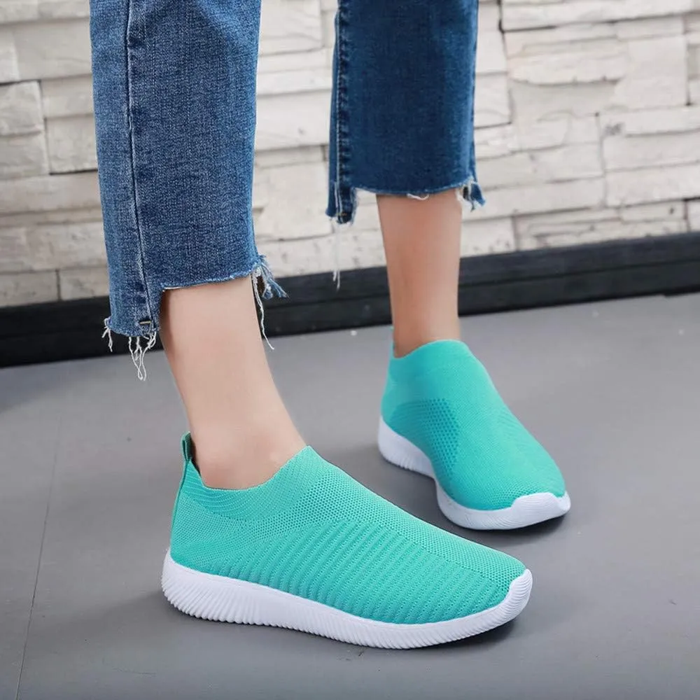 Womens Orthopedic Slip On Sneakers Walking Shoes with Arch Support Comfortable Casual Loafers Plantar Fasciitis Relief Foot Heel Pain Diabetic