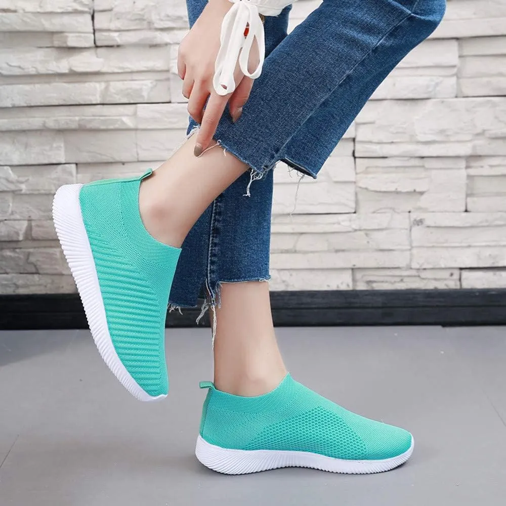 Womens Orthopedic Slip On Sneakers Walking Shoes with Arch Support Comfortable Casual Loafers Plantar Fasciitis Relief Foot Heel Pain Diabetic