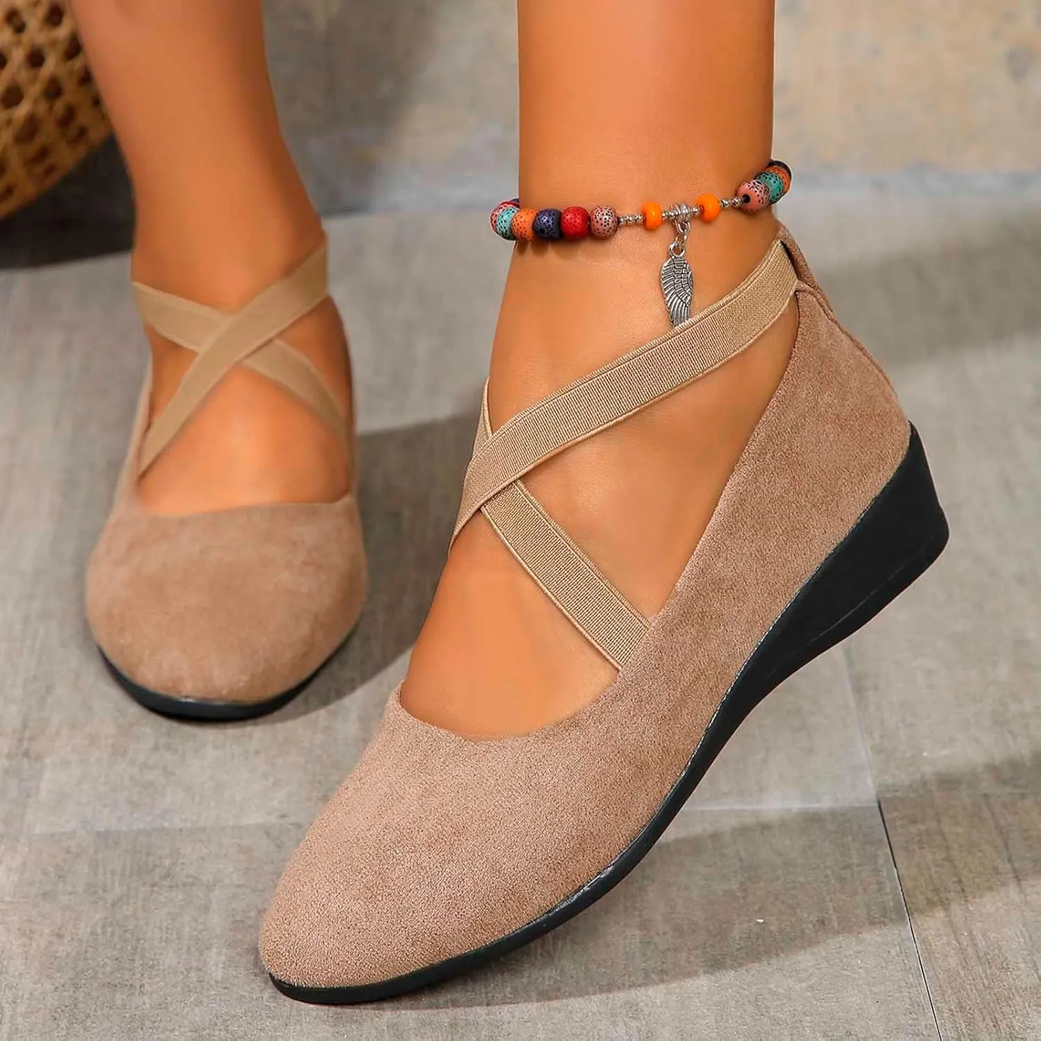 Women's Sandals Comfort Light Shoe Flat Flats Toe Shallow Slip on Comfortable Walking Shoes Fashion Dress Shoes 2025