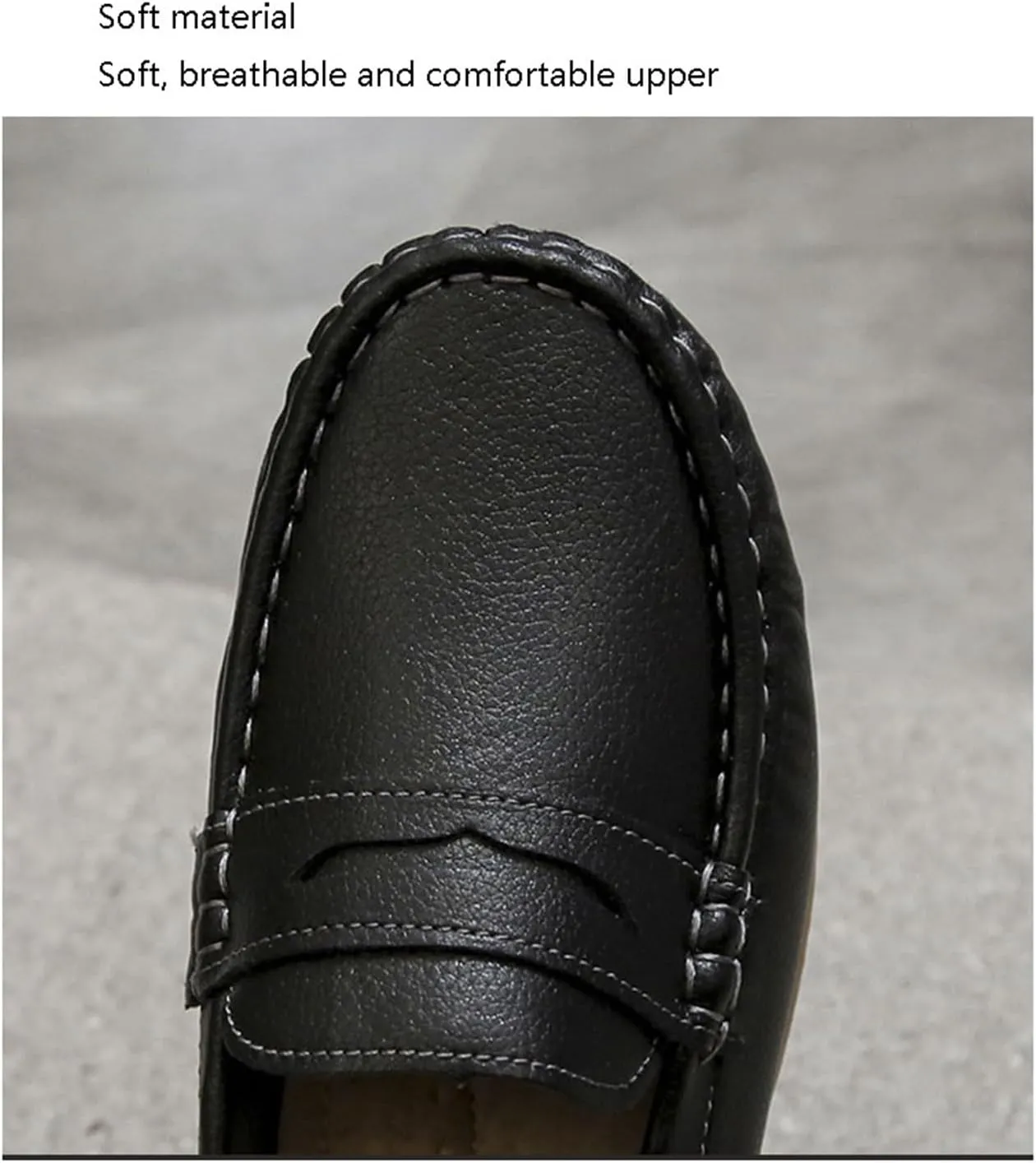 Women's Slip-On Nursing Shoes, Spring Summer Breathable Soft Leather and Slip-Resistant Orthopedic Nursing Work Shoes, Healthcare Breathable Service Loafers, for Hospital Nurse