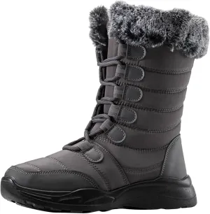 Womens Snow Boots Size 8 Wide Adult Snow Boots Women Size 9 Wide Winter Boots for Women Ankle Booties Sexy Outdoor Boots Women Waterproof Botas De Mujer Para La Nieve Que No Se Resbale