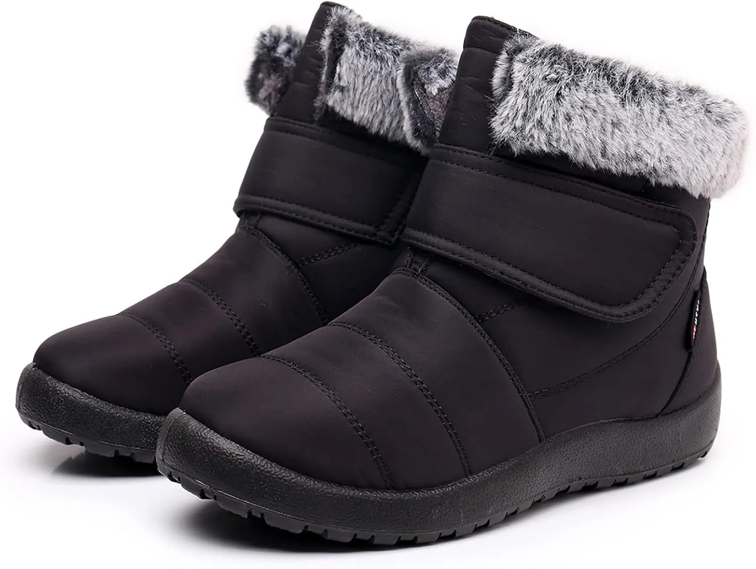 Women's Snow Boots Size 9 All Black Snow Boots for Women Winter Boots Waterproof Cold Weather Womens Hiking Boots Waterproof Size 11 Botas Mujer Invierno