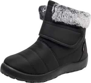 Women's Snow Boots Size 9 All Black Snow Boots for Women Winter Boots Waterproof Cold Weather Womens Hiking Boots Waterproof Size 11 Botas Mujer Invierno