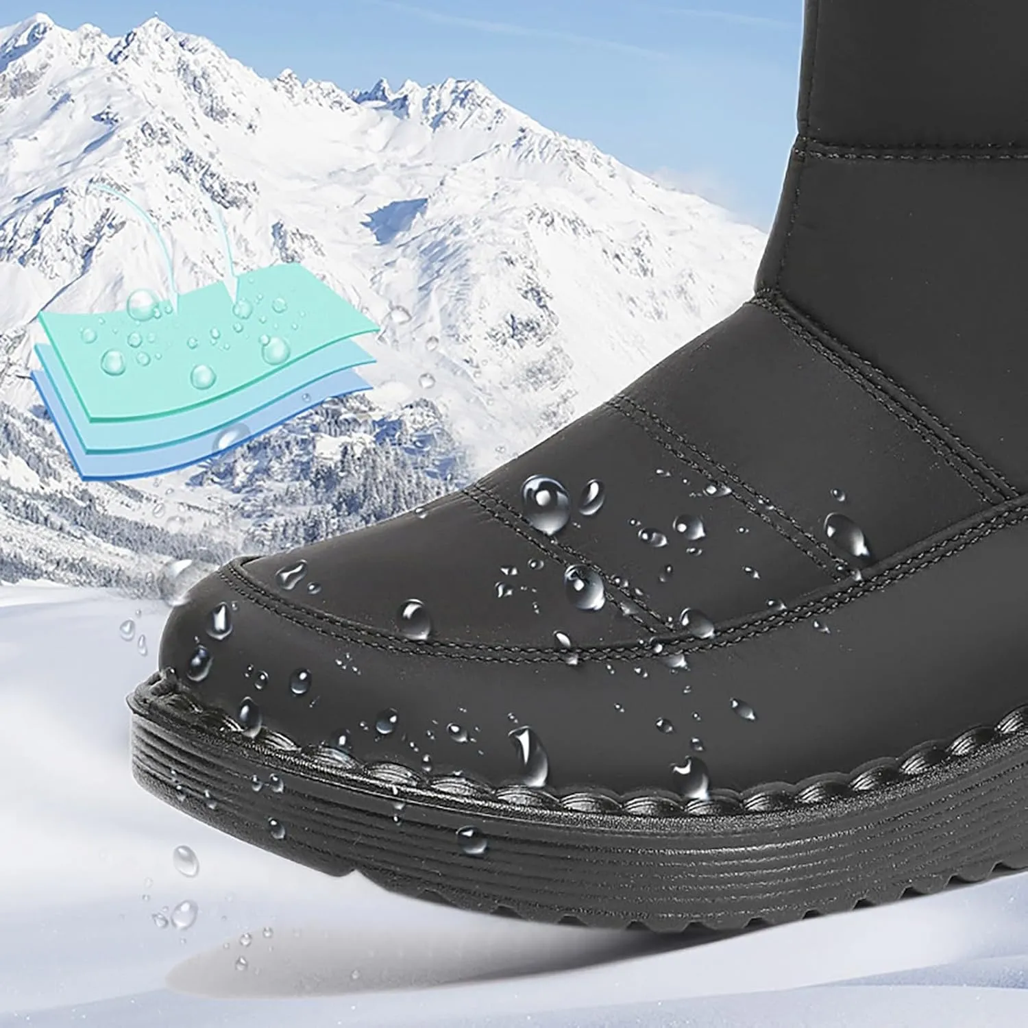 Women's Snow Boots Size 9 Women Snow Boots Size 10.5 Botas Para Mujer De Invierno Fuzzy Boots Y2K Womens Winter Duck Boots Waterproof Deals Cheap