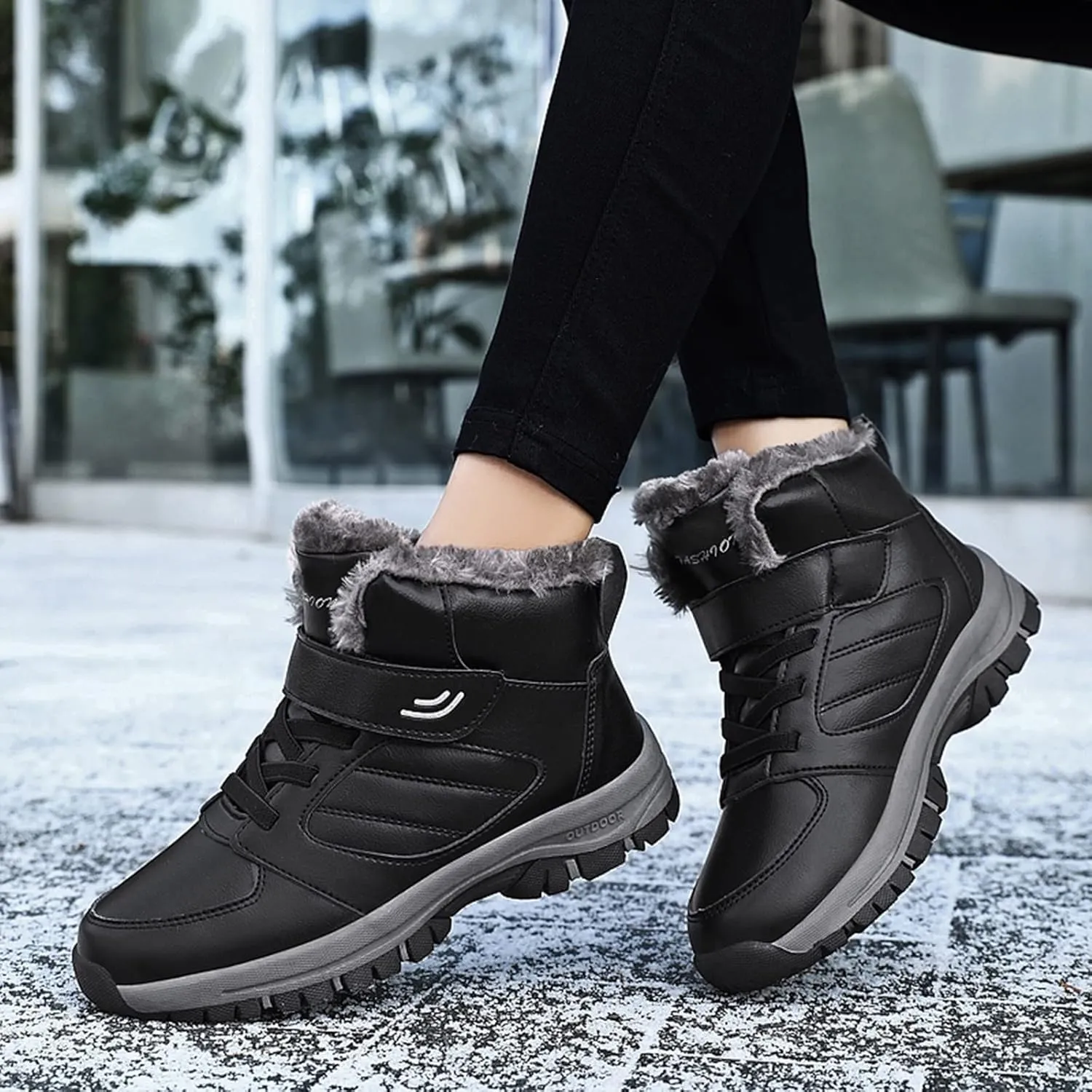 Womens Snow Boots Waterproof Insulated Wide Lightweight Snow Boots Women Waterproof Winter Boots Slip on Women's Winter Booties Womens Winter Boots Non Slip Zipper Size 10
